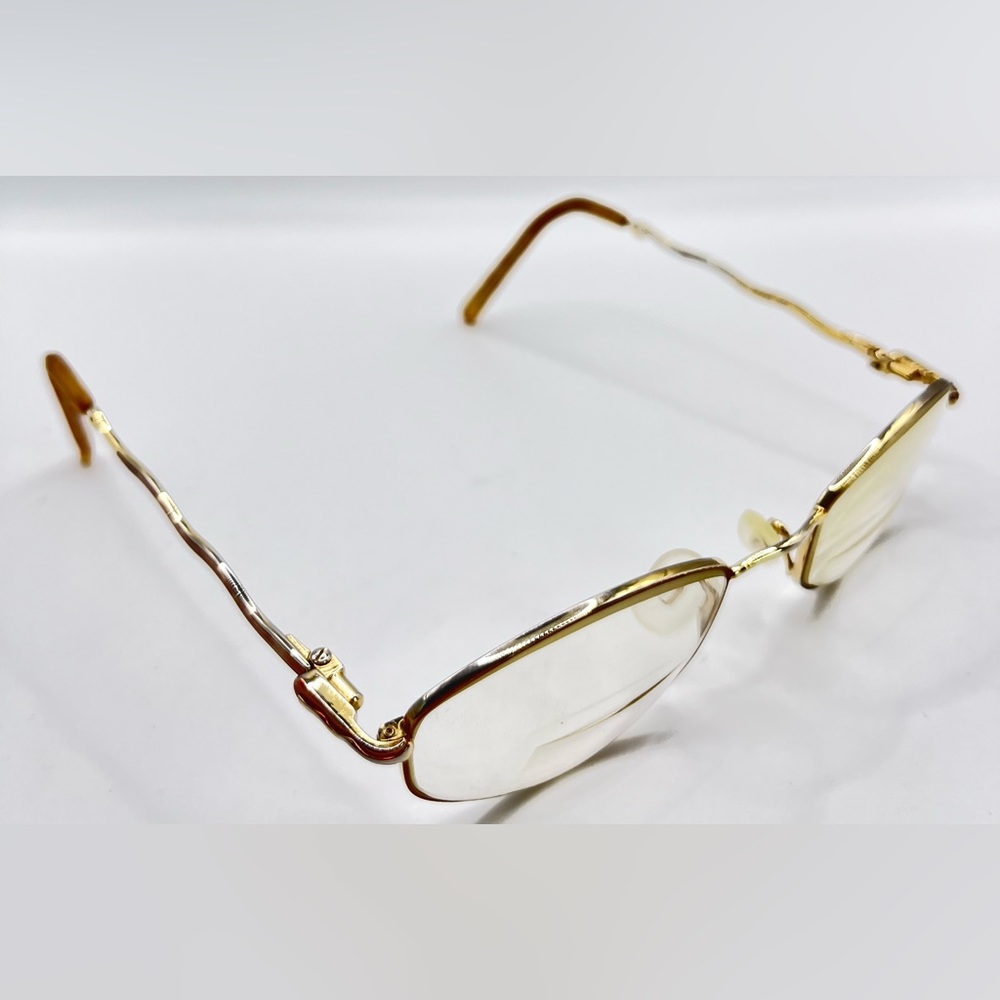 Vintage Sophia Loren M98 Gold Oval Sunglasses Frames Only